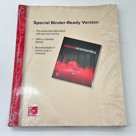 McGraw Hill Macroeconomics Binder-Ready Version of the "Macroeconomics" textbook - Picture 1 of 4